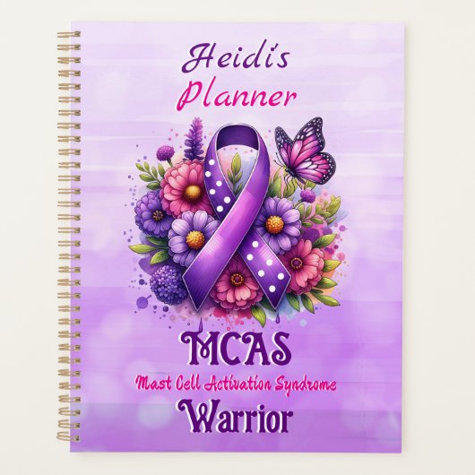 MCAS Mast Cell Activation Syndrome Awareness Planner (Voorkant)