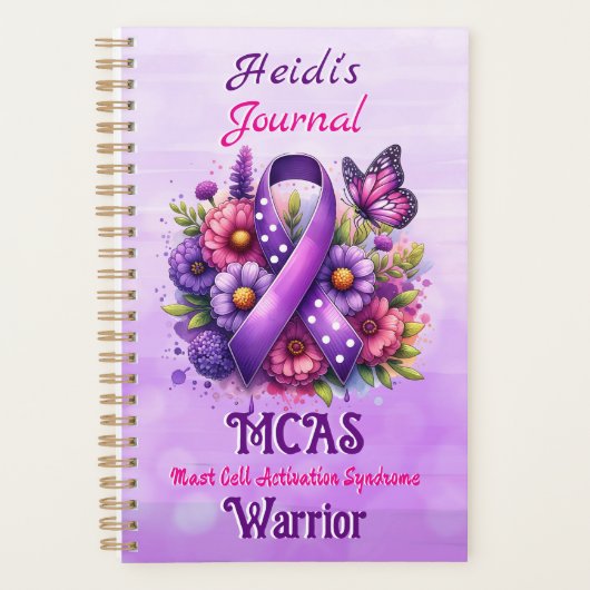 MCAS Mast Cell Activation Syndrome Awareness Planner (Voorkant)