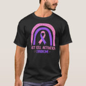 McAS Mast Cell Activation Syndrome Awareness Ribbo T-shirt (Voorkant)