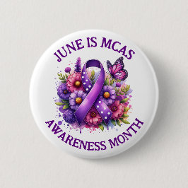 MCAS Mast Cell Activation Syndrome Awareness Ronde Button 5,7 Cm