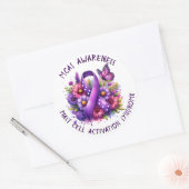 MCAS Mast Cell Activation Syndrome Awareness Ronde Sticker (Envelop)