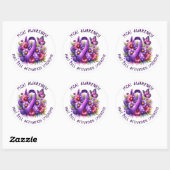 MCAS Mast Cell Activation Syndrome Awareness Ronde Sticker (Vel)