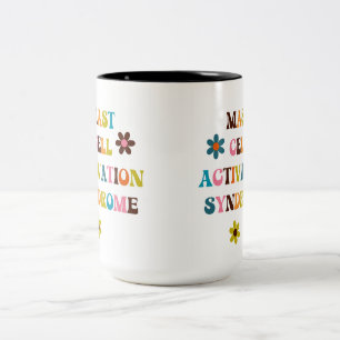 MCAS mestcelactivatiesyndroom koffie-mok Tweekleurige Koffiemok