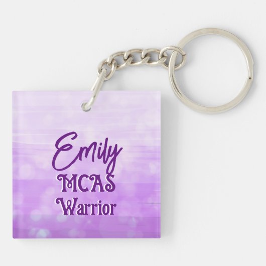 MCAS Warrior Mast Cell Awareness Sleutelhanger (Achterkant)