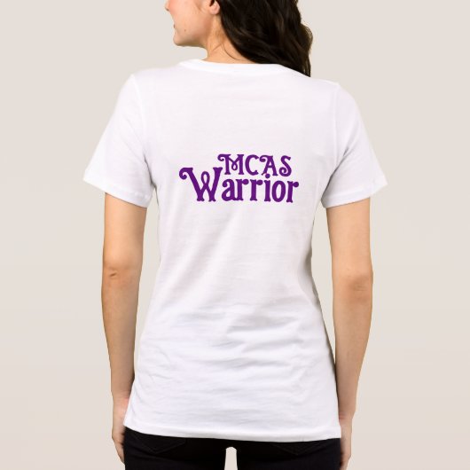 MCAS Warrior Mast Cell Awareness Tri-Blend Shirt (Achterkant)