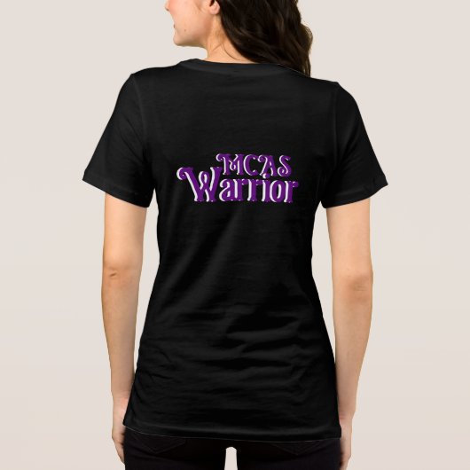 MCAS Warrior Mast Cell Awareness Tri-Blend Shirt (Achterkant)