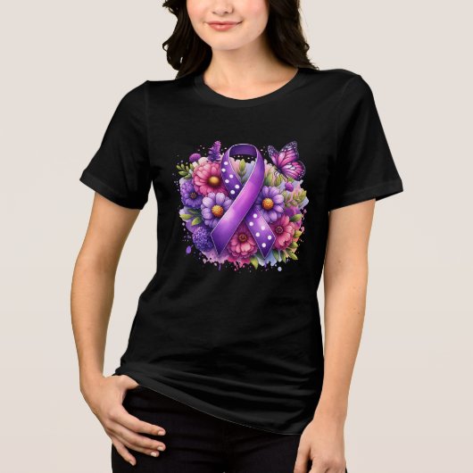 MCAS Warrior Mast Cell Awareness Tri-Blend Shirt (Voorkant)