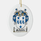 McAuliffe Family Crest Keramisch Ornament (Rechts)