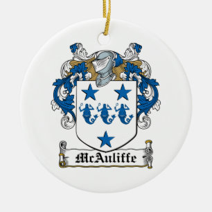 McAuliffe Family Crest Keramisch Ornament