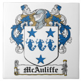 McAuliffe Family Crest Tegeltje (Voorkant)