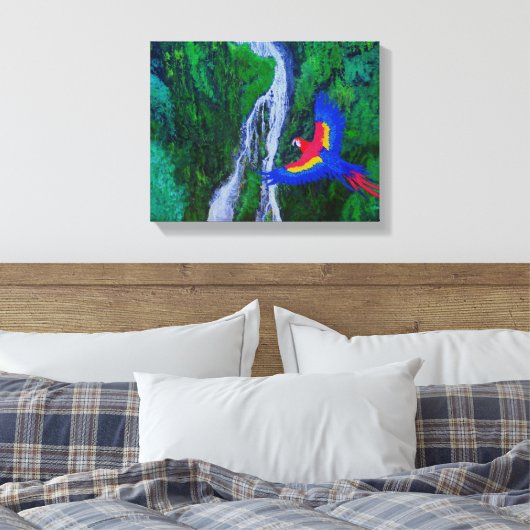 mcaw water canvas afdruk (Insitu (Slaapkamer))