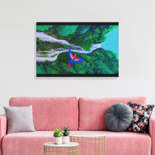 mcaw water canvas afdruk (Insitu (Woonkamer))