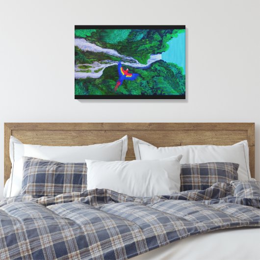 mcaw water canvas afdruk (Insitu (Slaapkamer))