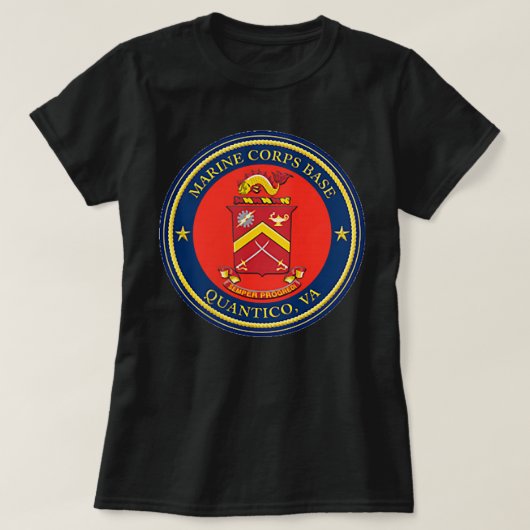MCB Quantico Virginia militair veteraan FBI DEA Pa T-shirt (Design voorkant)