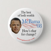 McBama'08 Ronde Button 5,7 Cm (Voorkant)