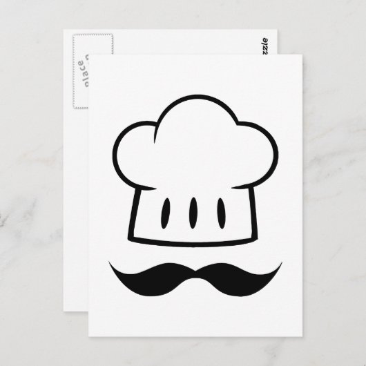 MCBHM CARTOON GRAPHIC LOGO MASTER CHEF PET BAKER B BRIEFKAART (Voorkant / Achterkant)