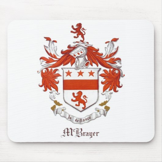 McBrayer Coat of Arms Mousepad Muismat (Voorkant)