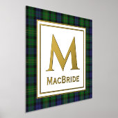 McBride Clan Tartan Pset Monogram Folie Prints (Laagn)