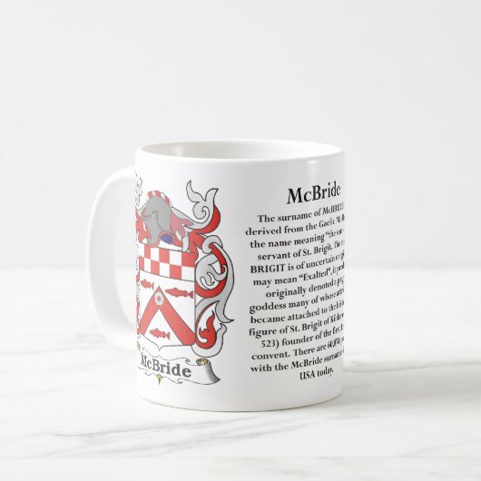 McBride Family Coat of Arms Mok (Voorkant links)