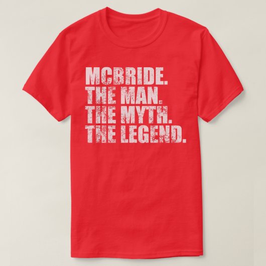 McBrideMcbride Achternaam McBride T-shirt (Design voorkant)