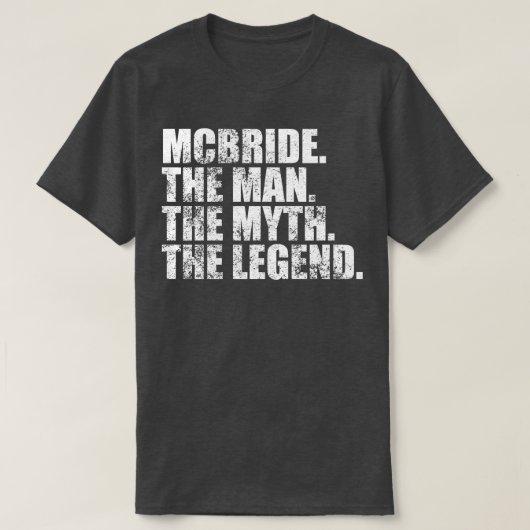 McBrideMcbride Achternaam McBride T-shirt (Design voorkant)