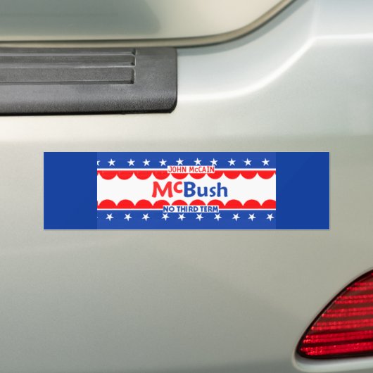 McBUSH NO DERDE TERM-Bumpersticker Bumpersticker (Op auto)