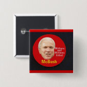 McBush Square Button (Voorkant /achterkant)
