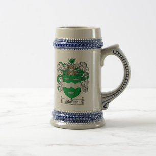McCabe Coat of Arms Stein / McCabe Crest Stein Bierpul