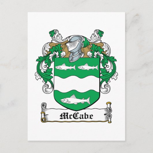 McCabe Family Crest Briefkaart (Voorkant)