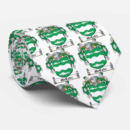 McCabe Family Crest Stropdas (Opgerold)