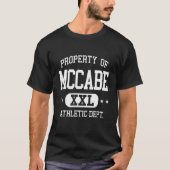 McCabe Retro Athletic Property Dept T-shirt (Voorkant)