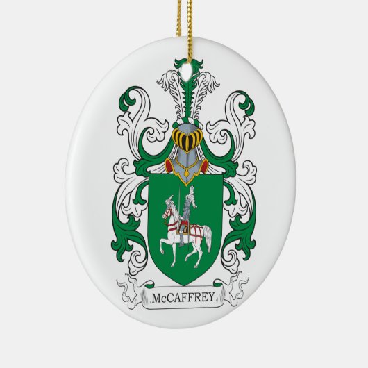 McCaffrey Coat of Arms Keramisch Ornament (Rechts)