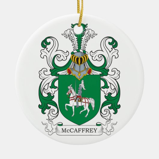 McCaffrey Coat of Arms Keramisch Ornament (Voorkant)