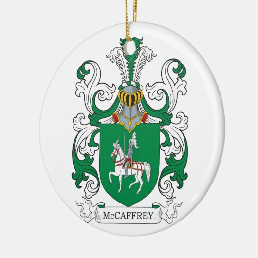 McCaffrey Coat of Arms Keramisch Ornament (Links)