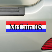 McCain 08 Bumpersticker (Op auto)