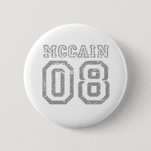 MCCAIN 08 T-SHIRT RONDE BUTTON 5,7 CM