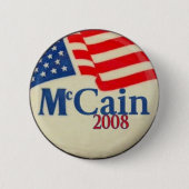 McCain 2008 Button vlag (Voorkant)