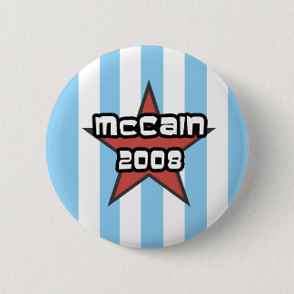 mccain 2008-toets ronde button 5,7 cm