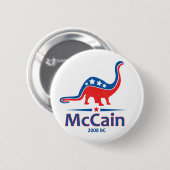 McCain, Brontosaurus Ronde Button 5,7 Cm (Voorkant /achterkant)