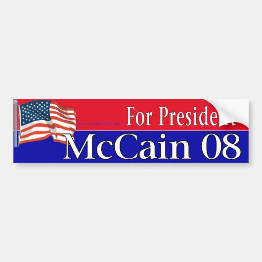 McCain Bumpersticker (Voorkant)