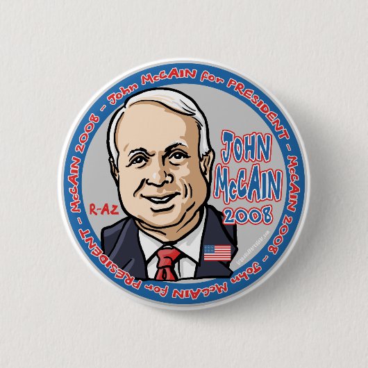 McCain Cartoon Button (Voorkant)
