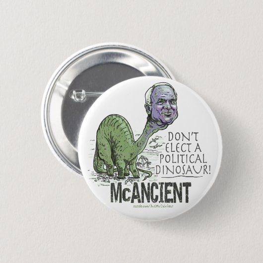 McCain Dinosaur Ronde Button 5,7 Cm (Voorkant /achterkant)