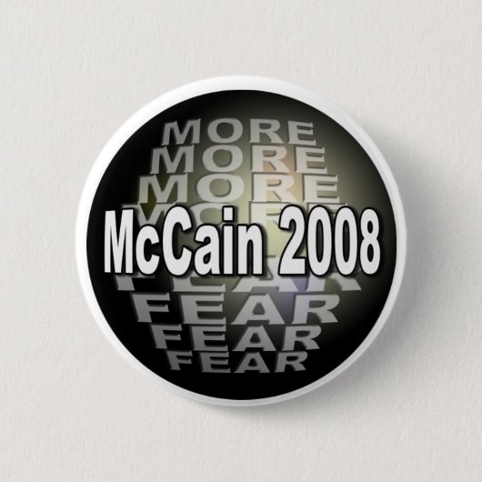 MCCAIN FEAR RONDE BUTTON 5,7 CM (Voorkant)