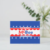 McCain Huckabee McBEE Briefkaart (Staand voorkant)