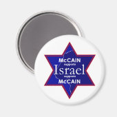 McCain ISRAEL ondersteunt magneet (Voorkant / Achterkant)
