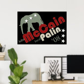 McCain Palin '08 Poster Banner (Thuiskantoor)