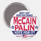 McCain Palin 2008 Magneet (Voorkant / Achterkant)