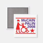 McCain Palin 2008 Magneet (Voorkant / Achterkant)