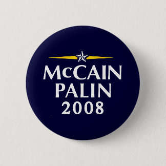 McCain Palin 2008 Ronde Button 5,7 Cm