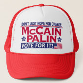 McCain Palin 2008 Trucker Pet (Voorkant)